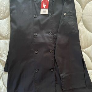 Classic Black Double-Breasted Chef Works Chef Coat